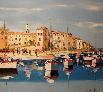 Harbor Painting