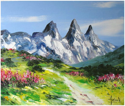 Peinture Aiguilles d'Arves