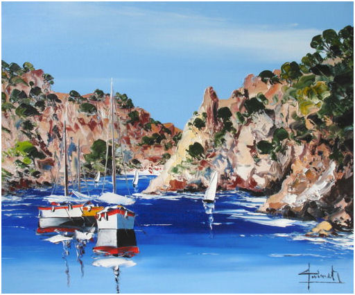 Peinture Callanques Marseille