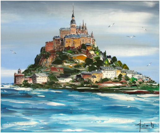 Peinture Mont Saint-Michel