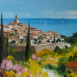 TABLEAU PEINTURE de SAINT PAUL DE VENCE (PAINTING SAINT PAUL DE VENCE)