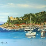 TABLEAU PEINTURE DE PORT CROS  (OIL PAINTING PORT CROS)