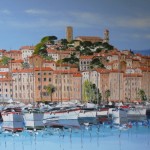 TABLEAU PEINTURE DE CANNES (OIL PAINTING CANNES)