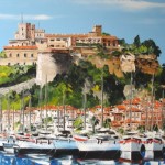 TABLEAU PEINTURE DE MONACO (OIL PAINTING MONACO)