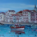 TABLEAU PEINTURE DE CIBOURE (OIL PAINTING CIBOURE)