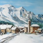 TABLEAU PEINTURE D&rsquo;ARGENTIERE ( OIL PAINTING ARGENTIERE)