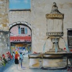 TABLEAU PEINTURE DE VENCE (OIL PAINTING VENCE)