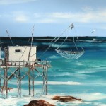 TABLEAU PEINTURE DE CARRELETS (OIL PAINTING CARRELETS)