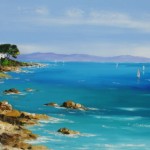 TABLEAU PEINTURE DU CAP D&rsquo;ANTIBES (OIL PAINTING CAP D&rsquo;ANTIBES)