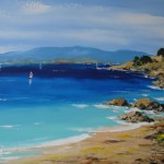 TABLEAU PEINTURE DE LA CROIX-VALMER (OIL PAINTING LA CROIX-VALMER)