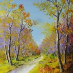 TABLEAU PEINTURE D&rsquo;UN SOUS-BOIS (OIL UNDERWOOD PAINTING)