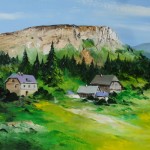 TABLEAU PEINTURE LE MARGERIAZ ( OIL PAINTING THE MARGERIAZ )