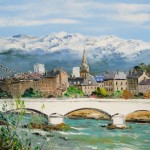 TABLEAU PEINTURE DE GRENOBLE (OIL PAINTING GRENOBLE)