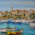 TABLEAU PEINTURE DE SANARY ( OIL PAINTING SANARY)