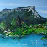 TABLEAU PEINTURE (OIL PAINTING) LE MONT GRANIER