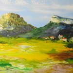 TABLEAU PEINTURE (OIL PAITING) DU PIC SAINT-LOUP