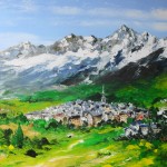 TABLEAU PEINTURE (OIL PAINTING) LES HOUCHES