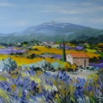 TABLEAU PEINTURE (OIL PAINTING) CABANON EN PROVENCE