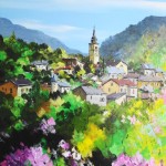 TABLEAU PEINTURE DE CONFLANS (OIL PAINTING CONFLANS)