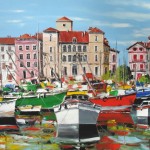 TABLEAU PEINTURE (OIL PAINTING) DU PAYS BASQUE
