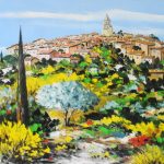 TABLEAU PEINTURE LA GARDE-ADHEMAR (OIL PAINTING LA GARDE-ADHEMAR)