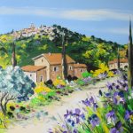 TABLEAU PEINTURE LES IRIS (OIL PAINTING IRISES)