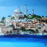 TABLEAU PEINTURE  VILLES DU MONDE: ISTANBUL (OIL PAINTING ISTANBUL)