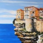 TABLEAU PEINTURE DE BONIFACIO (OIL PAINTING BONIFACIO)