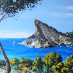 TABLEAU PEINTURE (OIL PAINTING) CALANQUES DE LA CIOTAT