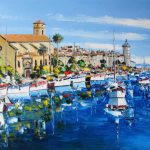 TABLEAU PEINTURE PORT DE LA CIOTAT (OIL PAINTING LA CIOTAT HARBOUR)
