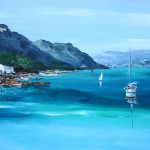 TABLEAU PEINTURE LE-BOURGET-DU-LAC ( OIL PAINTING LE-BOURGET-DU-LAC )