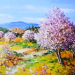 TABLEAU PEINTURE DU PRINTEMPS ( OIL PAINTING SPRING )