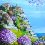TABLEAU PEINTURE DE GOURDON ( OIL PAINTING GOURDON)