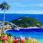 TABLEAU PEINTURE ( OIL PAINTING) SAINT-JEAN-CAP-FERRAT